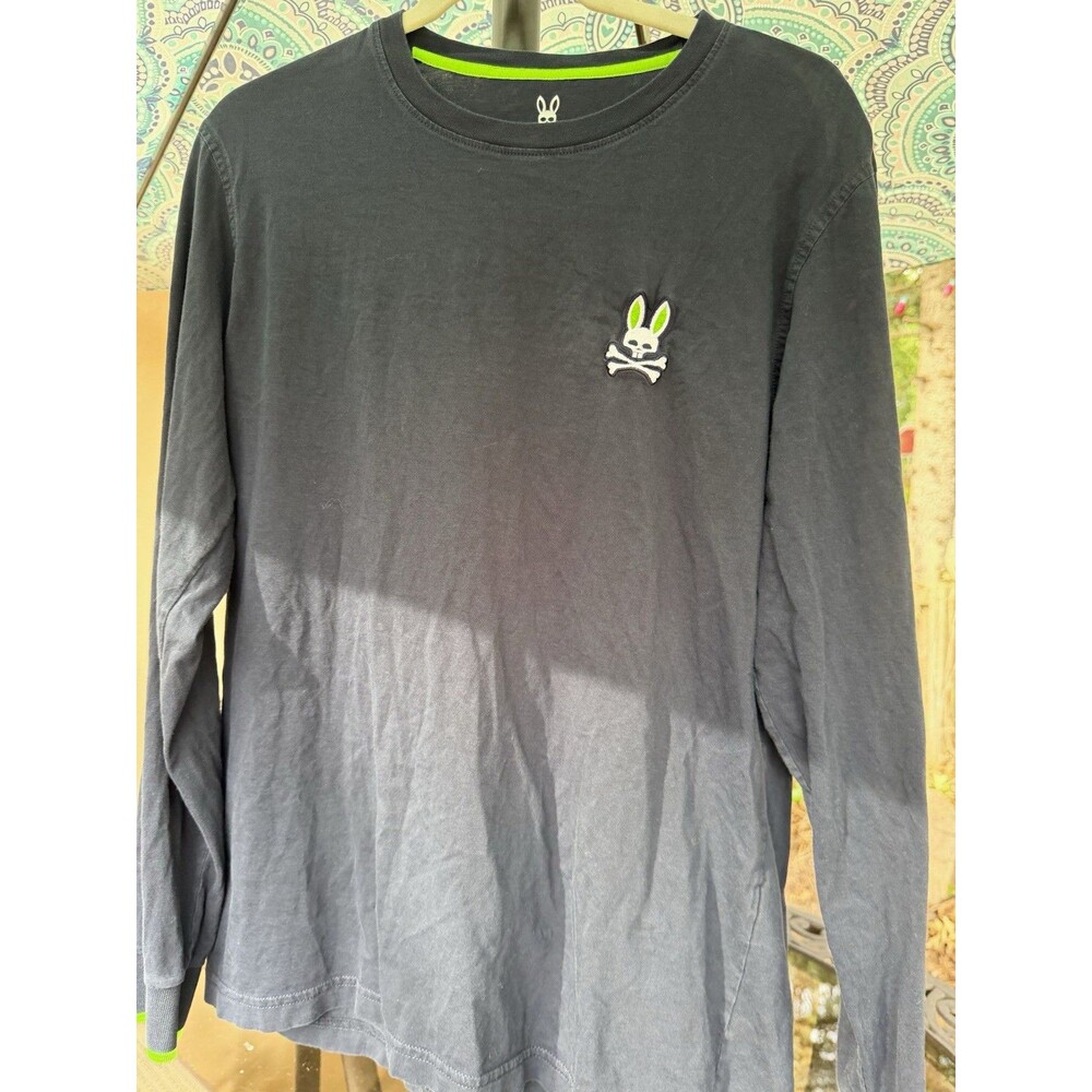 Psycho Bunny Men's Gray Pima Cotton Jersey Logo Crewneck Tee RN 125028 small